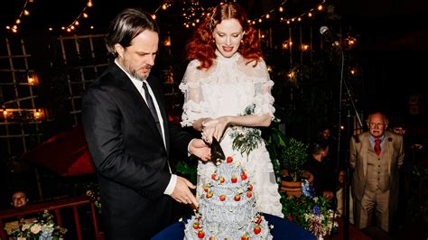 karen elson versace wedding dress|karen elson new york wedding.